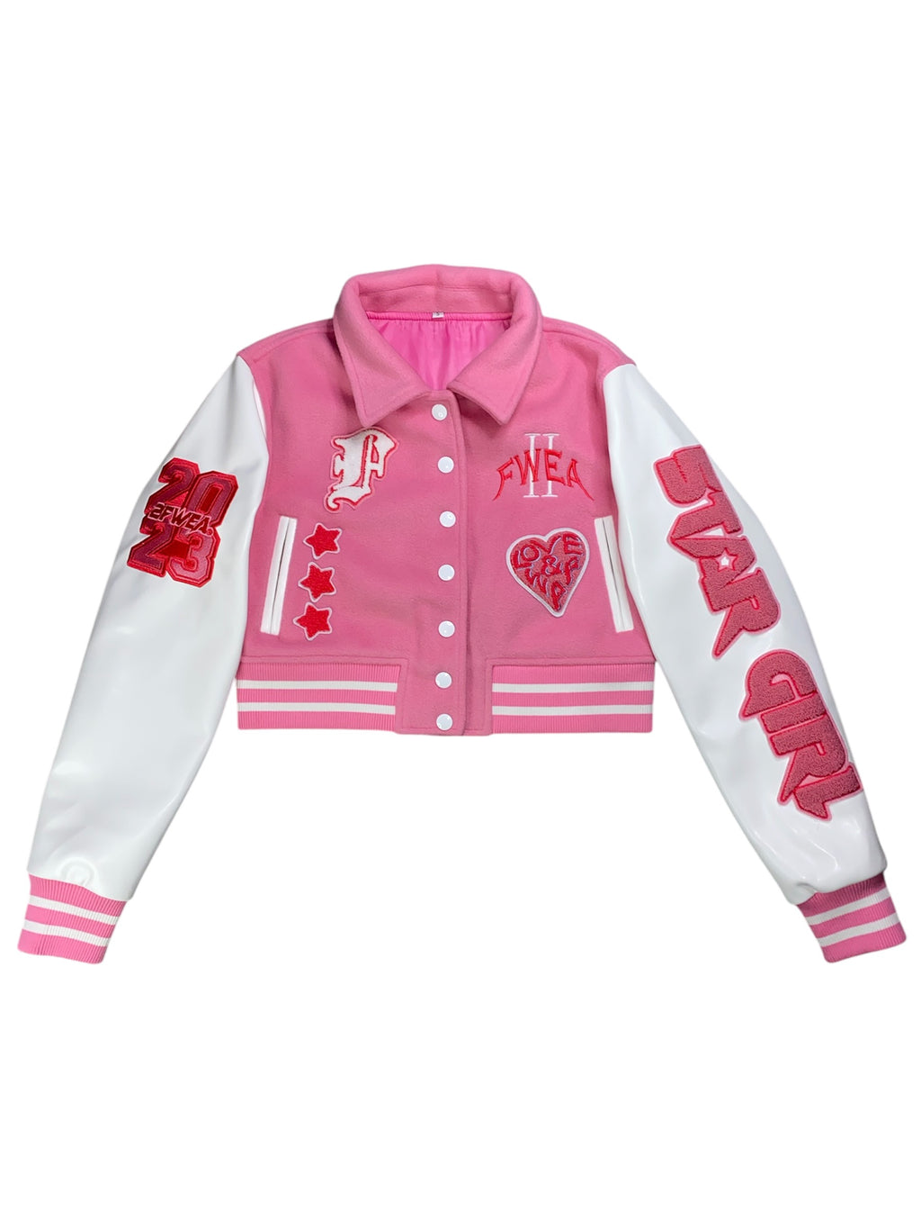 “Star Girl” Cropped Varsity