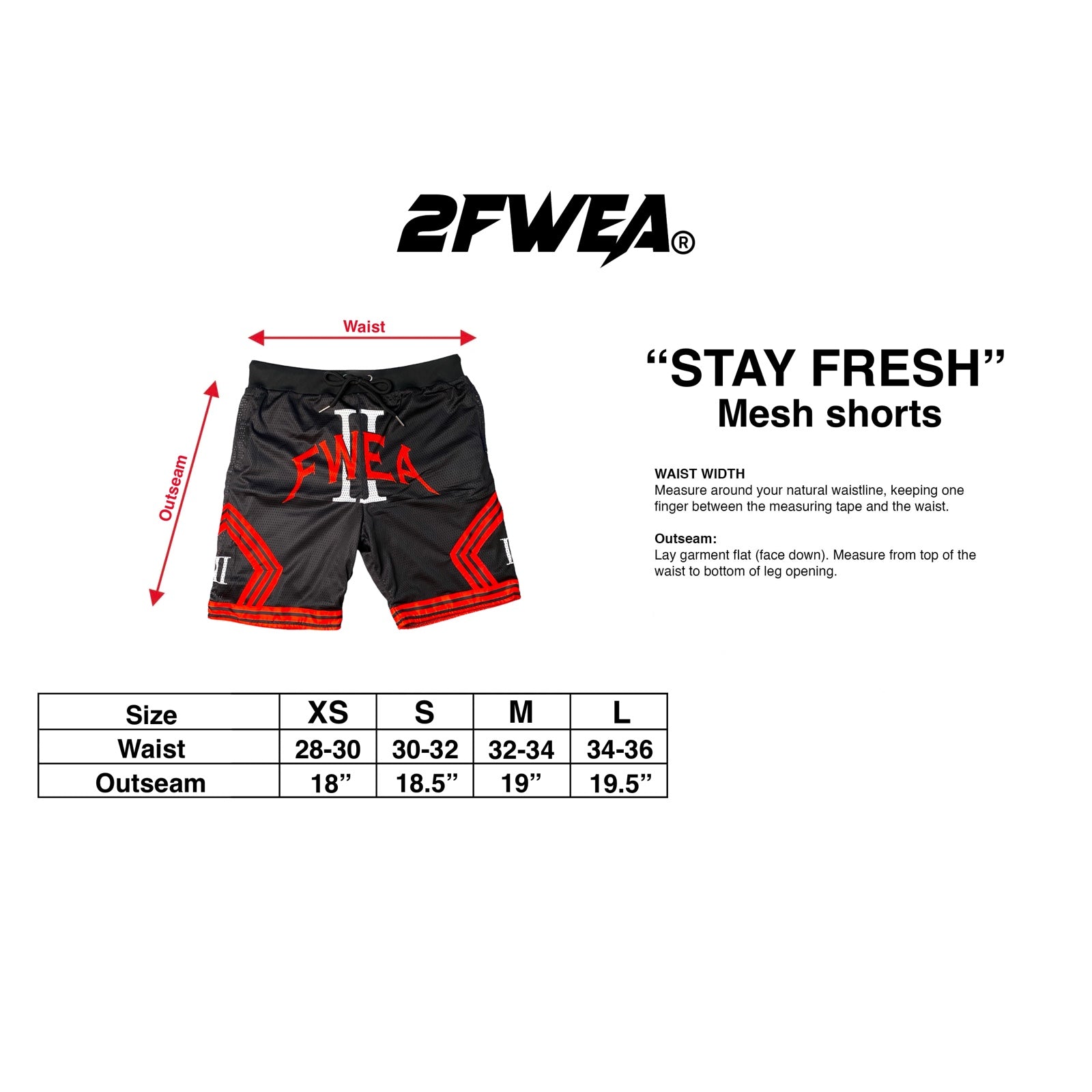 “Stay Fresh” Mesh Shorts